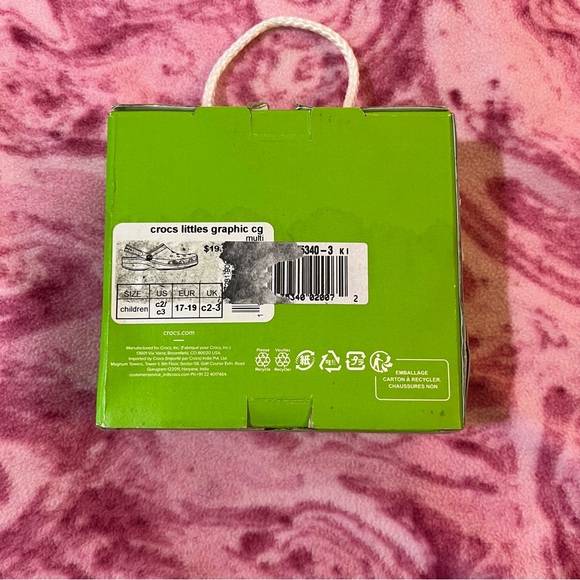 Crocs Rainbow Tie Dye Infant Size 2-3 - Picture 3 of 3